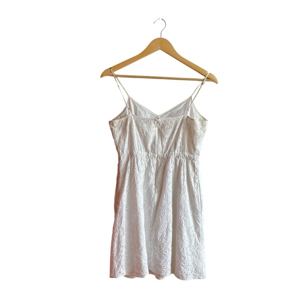 Madewell White Eyelet Cotton Mini Dress Size 4 - Picture 6 of 13